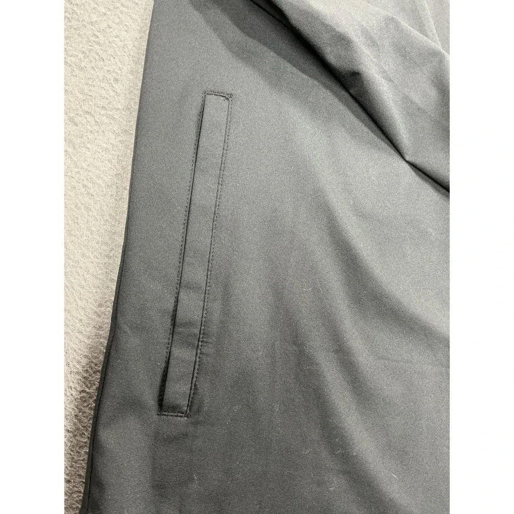 TravisMathew Jacket Mens Large Black Full Zip Golf Windbreaker‎ JLG Logo Stretch